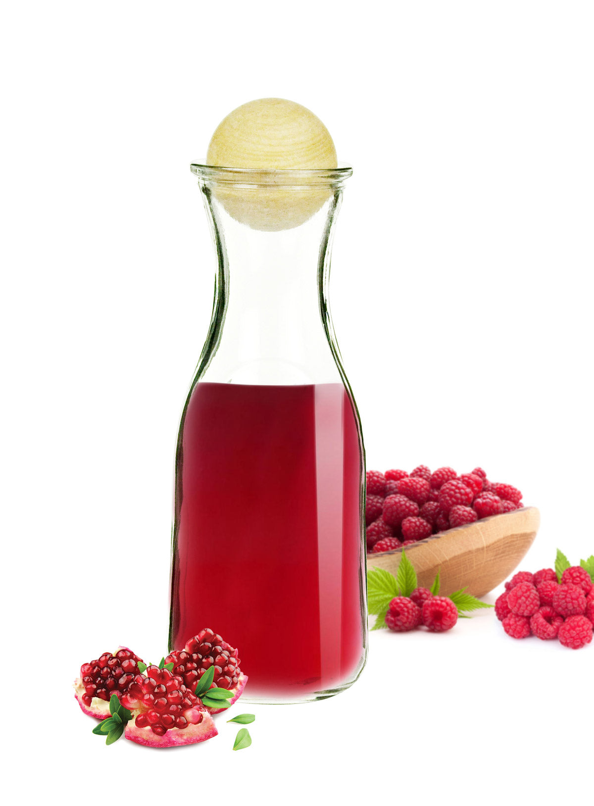 Carafe en verre avec bouchon en bois 270 ml et 470 ml carafe à vin carafe à eau carafe à décanter
