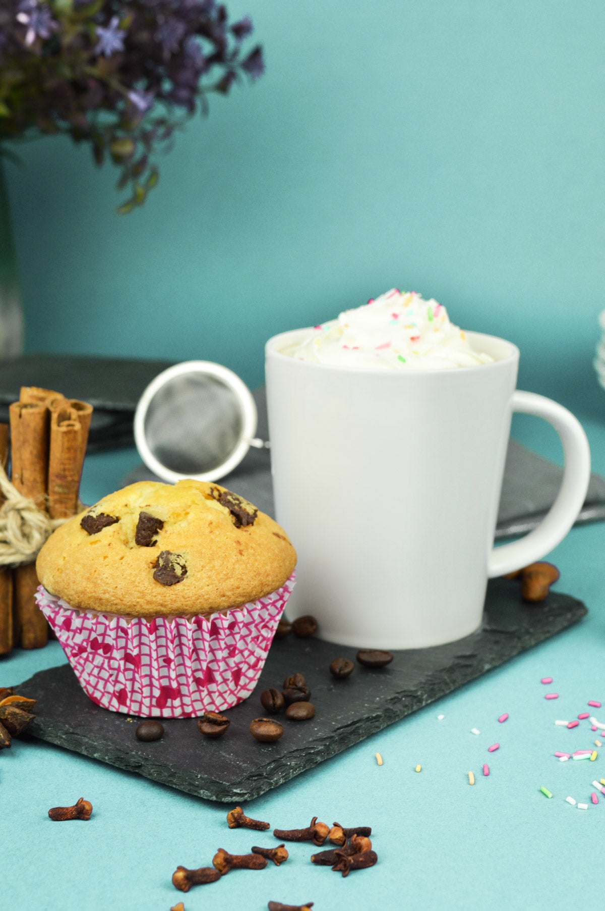 Coffee cup on slate cup coffee mug tea cup mug tea mug 1-6 set