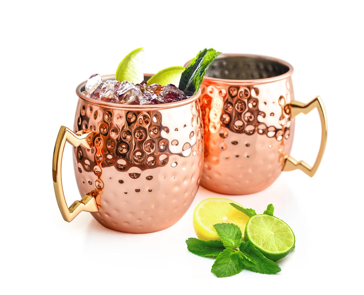 Moscow Mule Becher 500 ml Handgemachter Kupferbecher Moskau Mule Kupfertassen Cocktailkrug