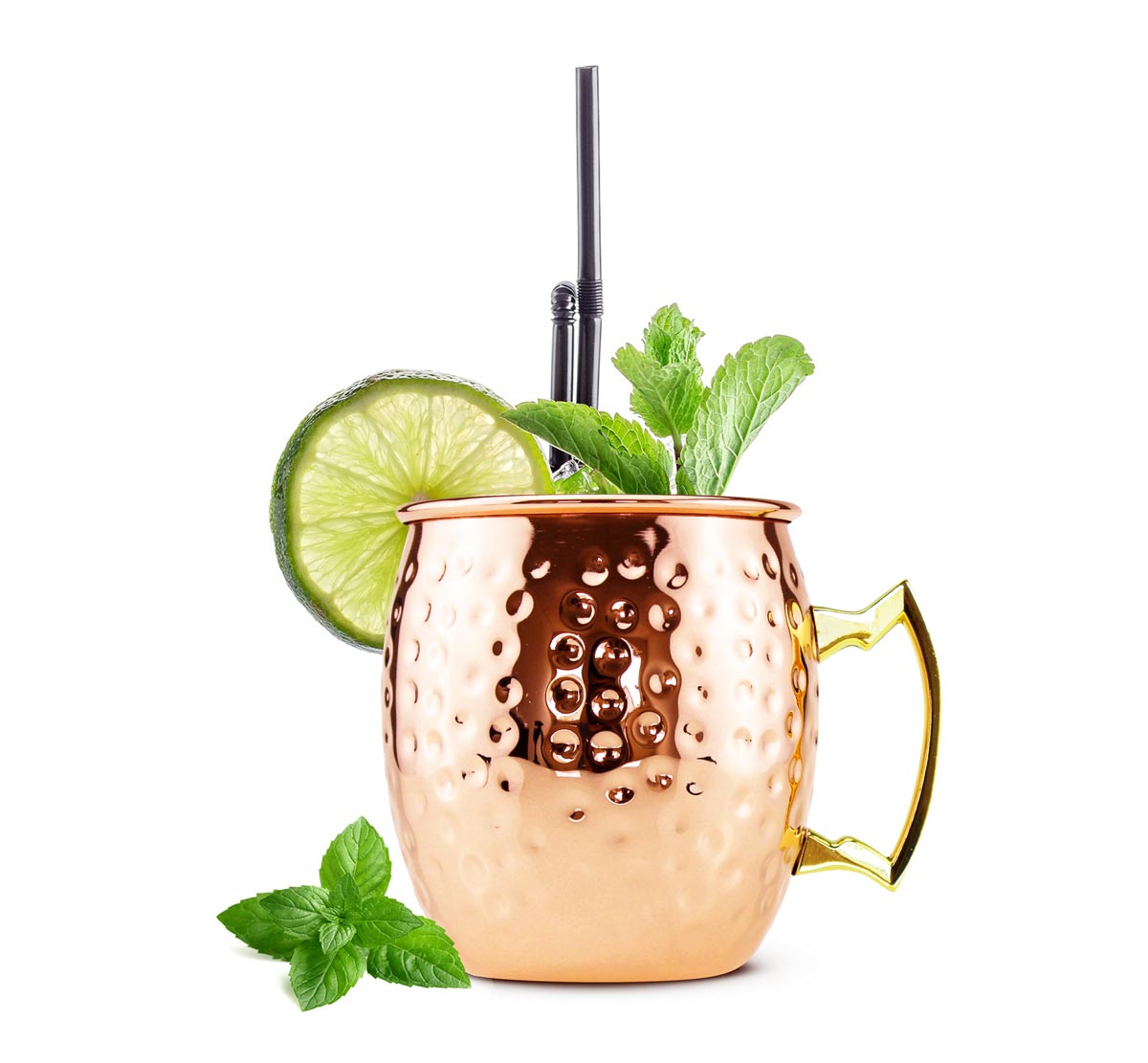 Moscow Mule Becher 500 ml Handgemachter Kupferbecher Moskau Mule Kupfertassen Cocktailkrug