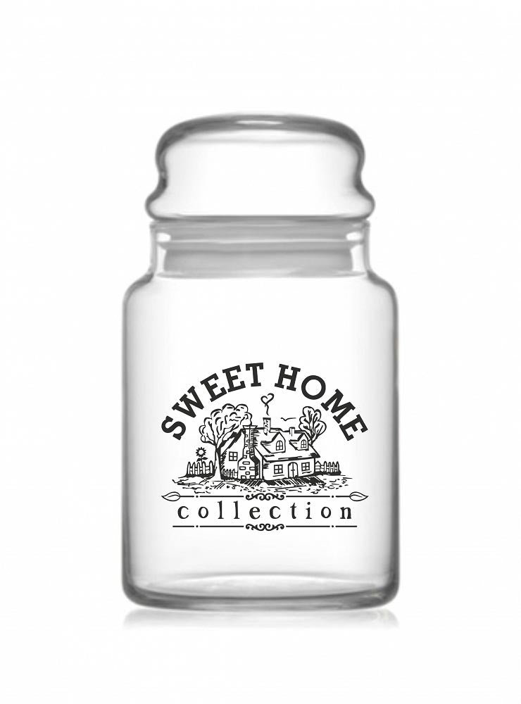 Pots de conservation avec motif et couvercle, pots de conservation, pot de conservation, récipient de conservation