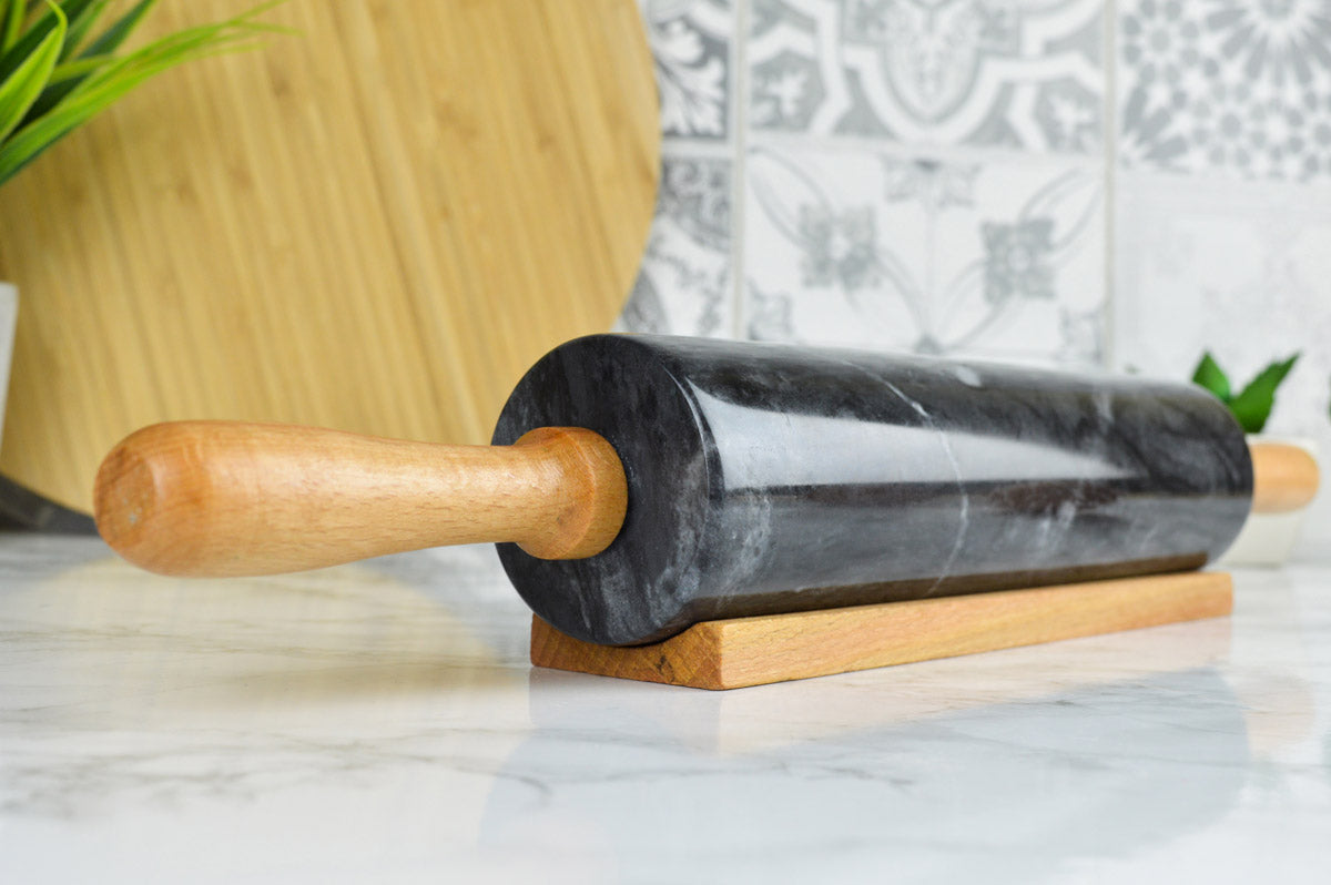 Marble rolling pin with stand 46x6cm rolling pin rolling pin 2kg