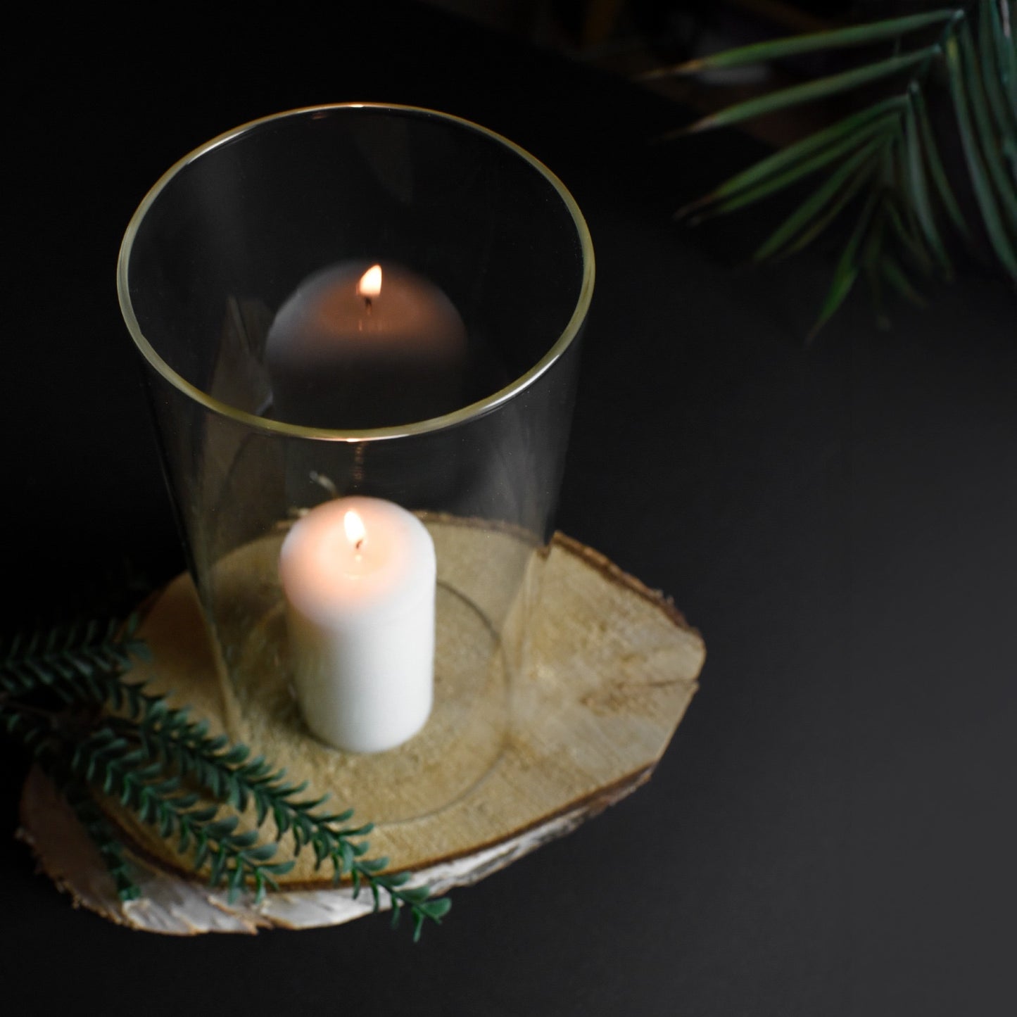 2 x Glaszylinder ohne Boden H:20cm Ø10cm Windlicht Kerzenhalter Tischdeko Kerzenständer Laterne