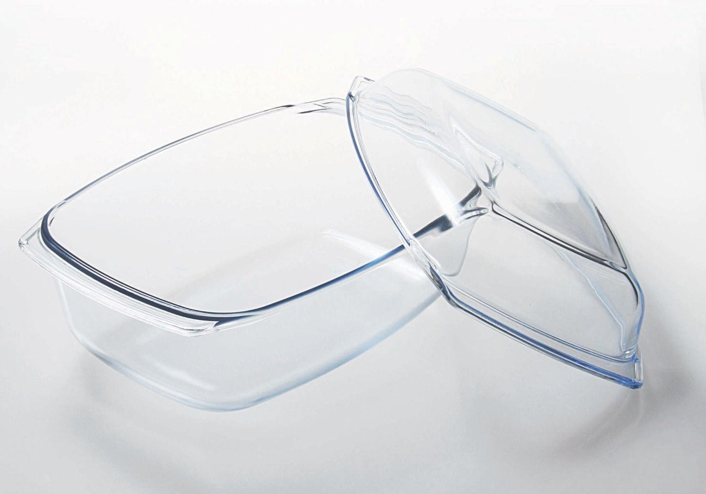 Glas Bräter 5,8 L mit Deckel Auflaufform Glaskochgeschirr Glasbräter Made in EU