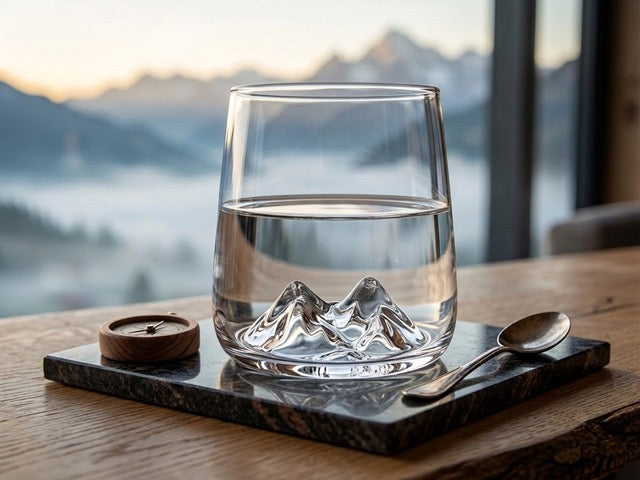 4 Trinkgläser Bergdesign 400 ml Wassergläser Cocktailgläser Whiskeygläser