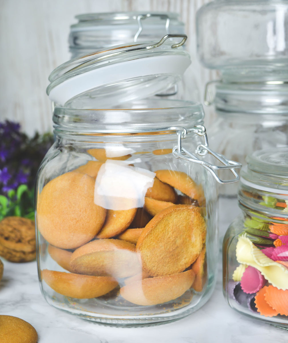 6-piece set of preserving jars 2x1.5L 2x1L 2x500ml swing top preserving jar storage jar storage jar