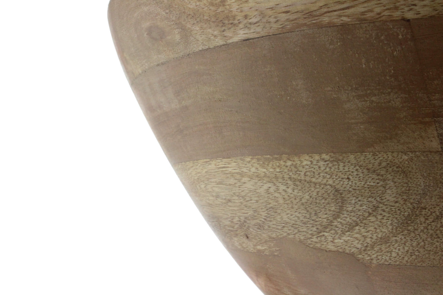 Schale aus Mangoholz mit Emaillebeschichtung in Natur/Gold Ø25cm Salatschüssel Schale Dekoschale