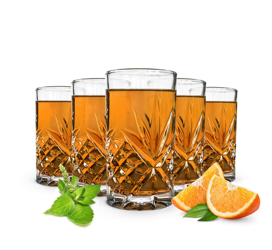6 long drink glasses 300ml with relief water glasses juice glasses drinking glasses cocktail glasses