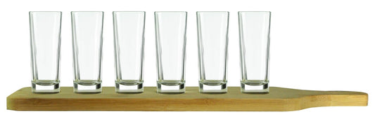 6 shot glasses with wooden board tasting set tequila glasses vodka glasses stamper