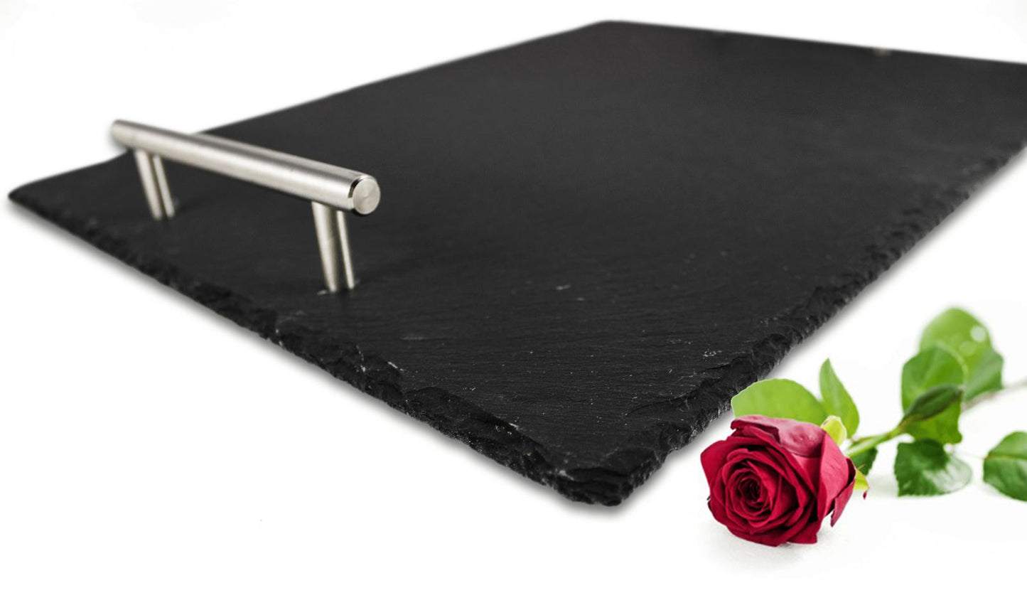 Serving tray made of Schifer bed tray breakfast tray tray slate plate
