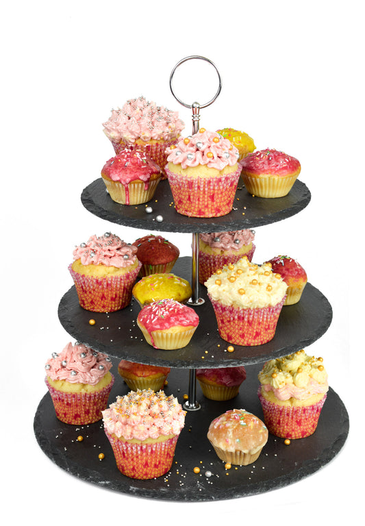 3 tier cake stand Ø30cm made of slate cake plate cake stand serving stand