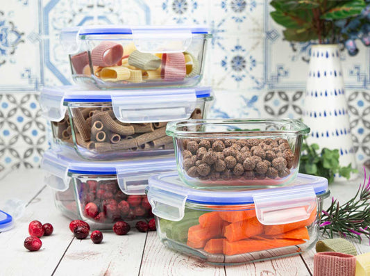 10 pieces Food storage containers glass lunch box storage containers lunch box airtight -40 to 25