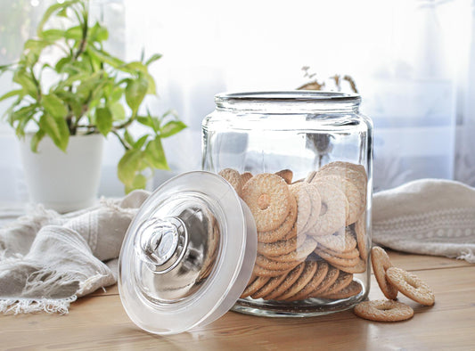 Storage jar 6L with lid storage jar glass container storage jar bonboniere biscuit jar preserving jar