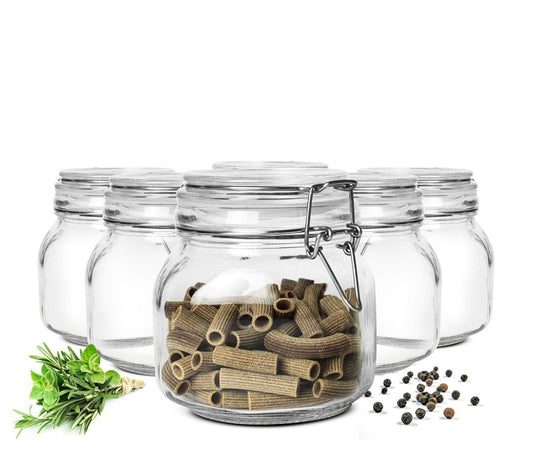 Preserving jars 750ml with swing top storage jar storage jar