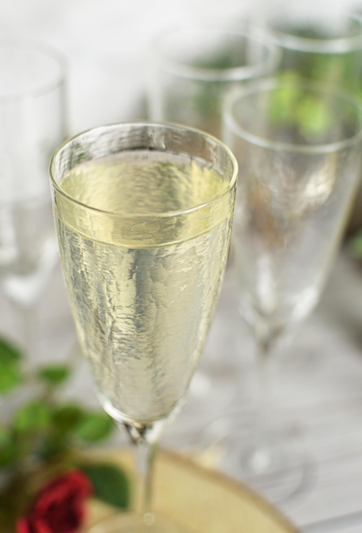 Sendez Handgemachte Sektgläser im 6er-Pack Champagnergläser Sektglas Prosecco