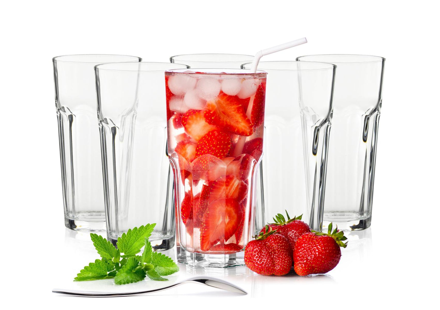 6 Cocktailgläser 420ml Caipirinha Kaffeegläser Longdrinkgläser Trinkgläser