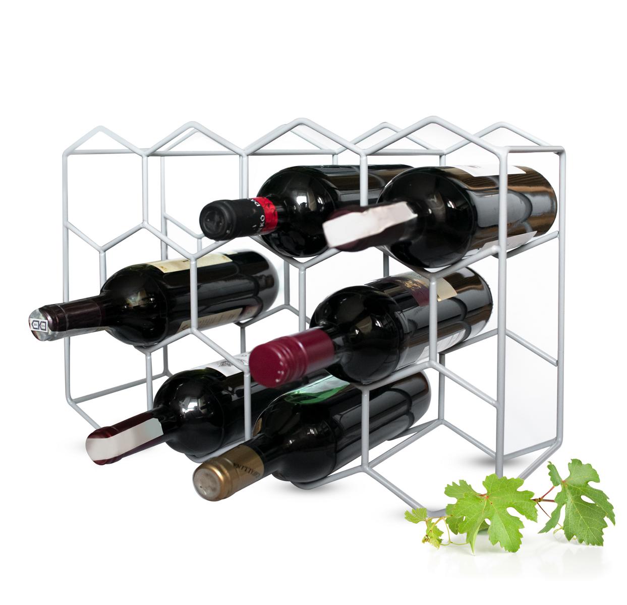 Casier à vin en métal pour 11 bouteilles porte-bouteille casier à bouteilles de vin porte-bouteille