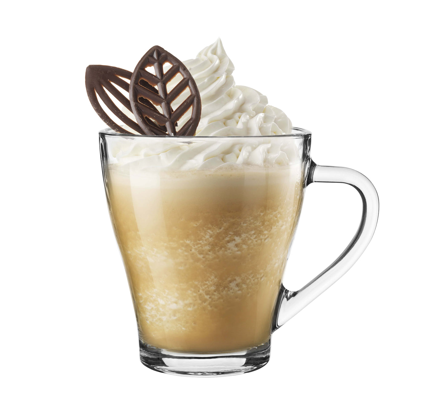 6 Cappuccino Kaffeegläser Teegläser 400 ml Henkel