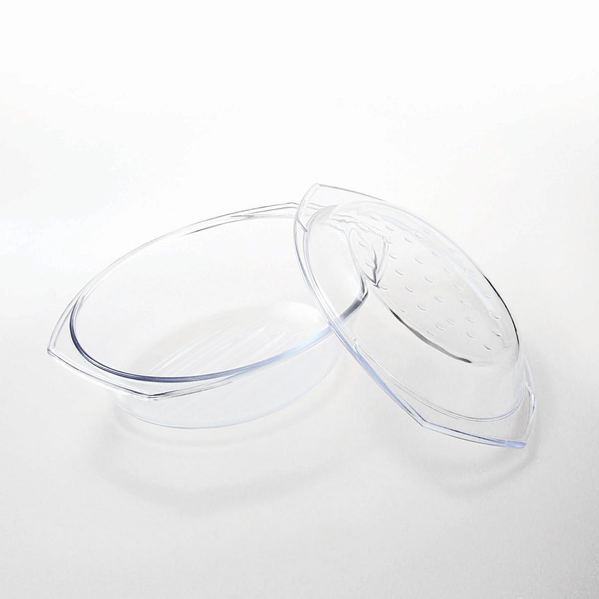 Glasbräter 2,9 L mit Deckel Auflaufform Bratschüssel Dropsystem Glas Made in EU