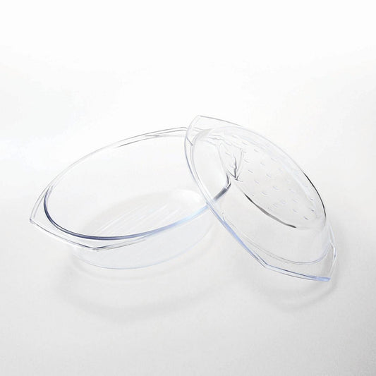 Glasbräter 2,9 L mit Deckel Auflaufform Bratschüssel Dropsystem Glas Made in EU