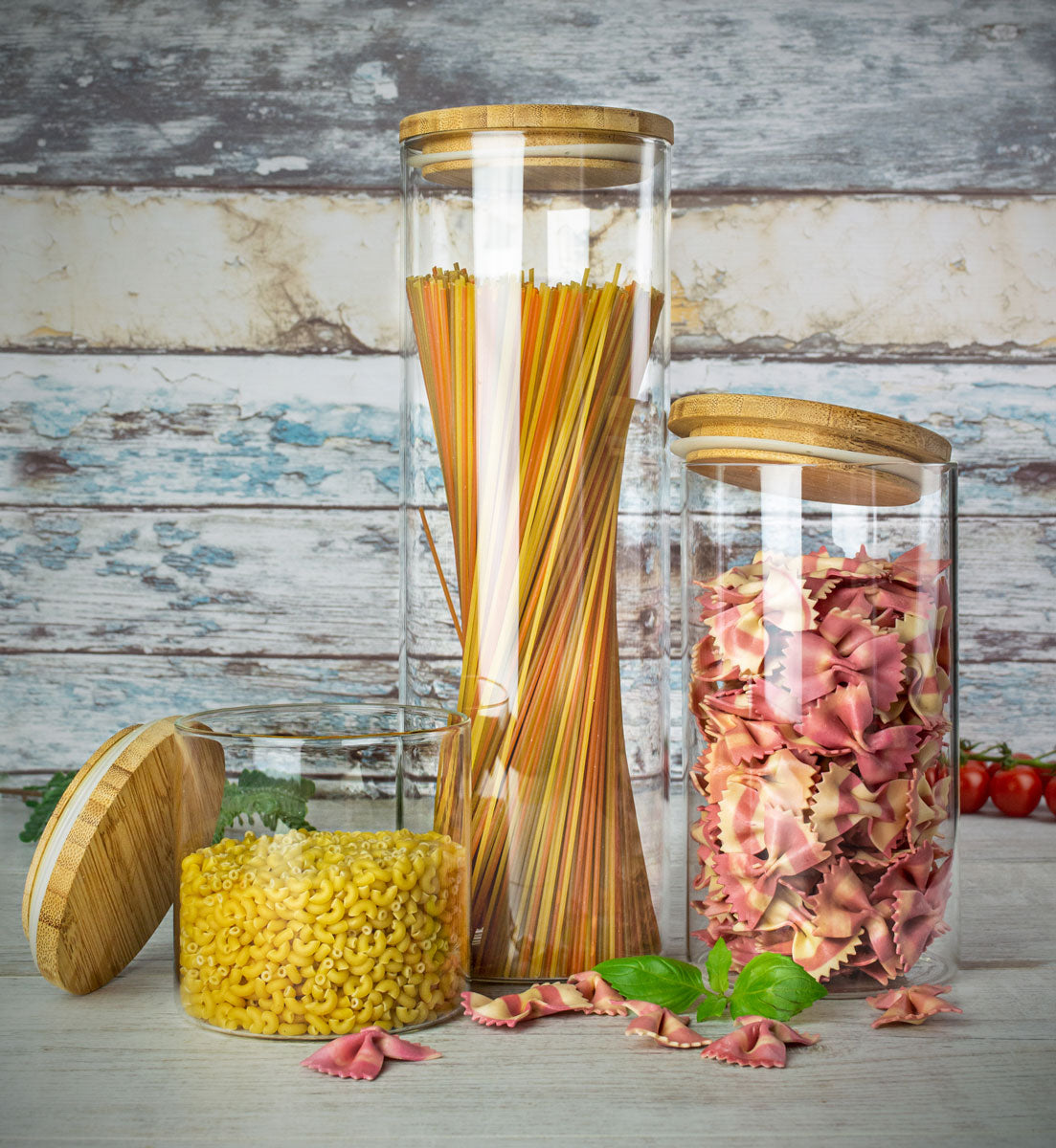 3 Vorratsdosen Set mit Deckel Vorratsbehälter Vorratsdose Vorratsglas