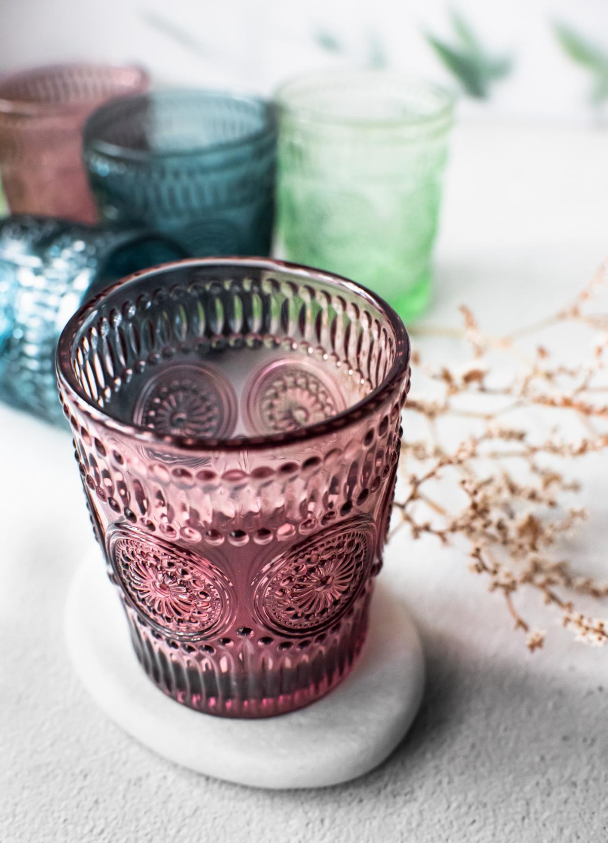 6 verres à boire colorés 320 ml verres à eau verres à jus verres à cocktail Adele