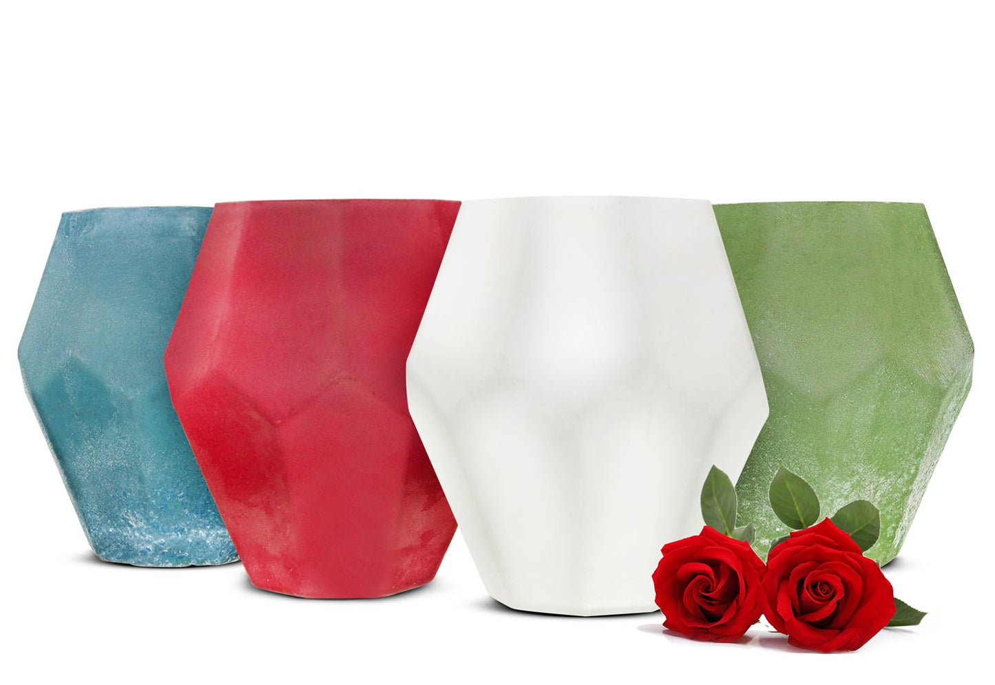 Vase à fleurs Heidi vase de table vase en verre vase décoratif pot de fleur pot de plante