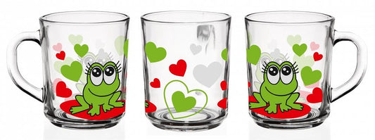 6 cups frog frog motif mugs 230 ml tea glasses children's glasses drinking glasses