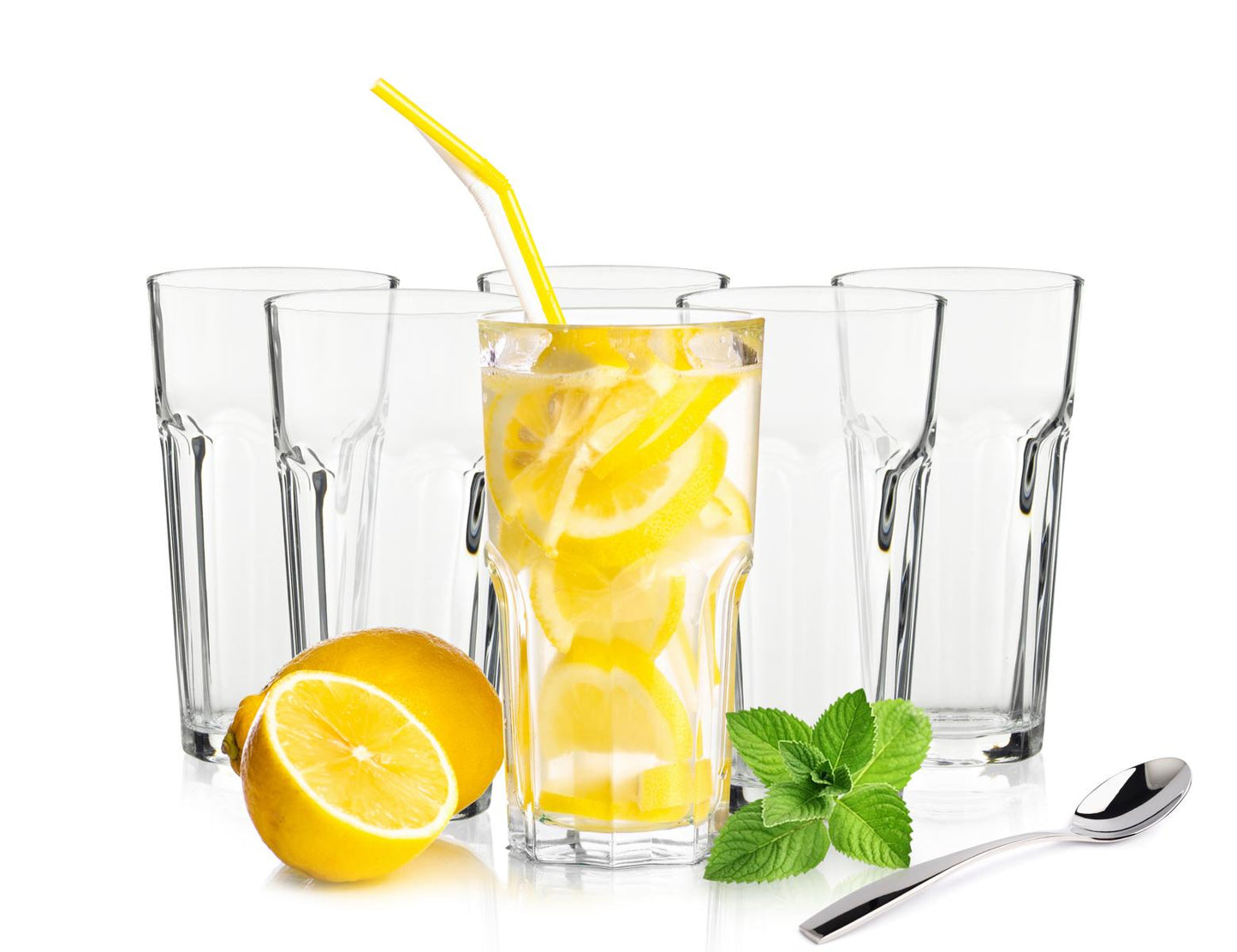 6 Cocktailgläser 420ml Caipirinha Kaffeegläser Longdrinkgläser Trinkgläser