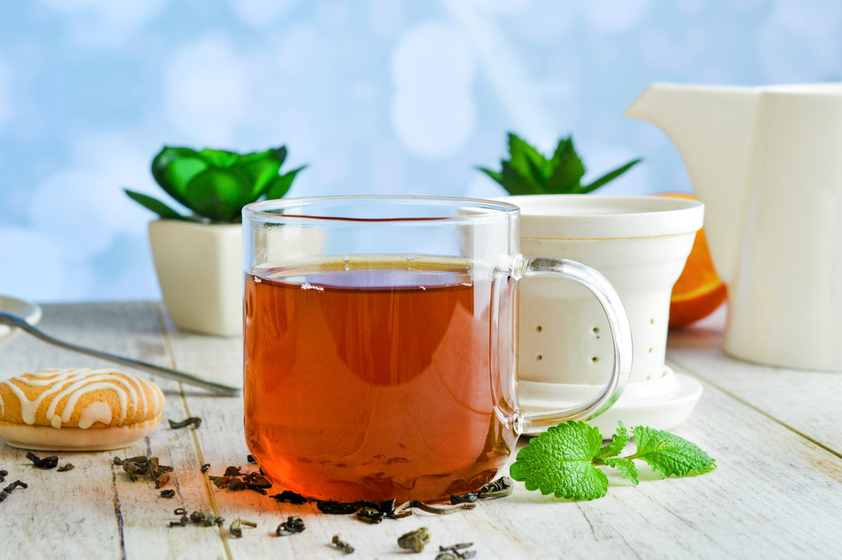 Verre à thé avec passoire à thé en porcelaine, filtre à thé, théière, tasse à thé, tasse à thé