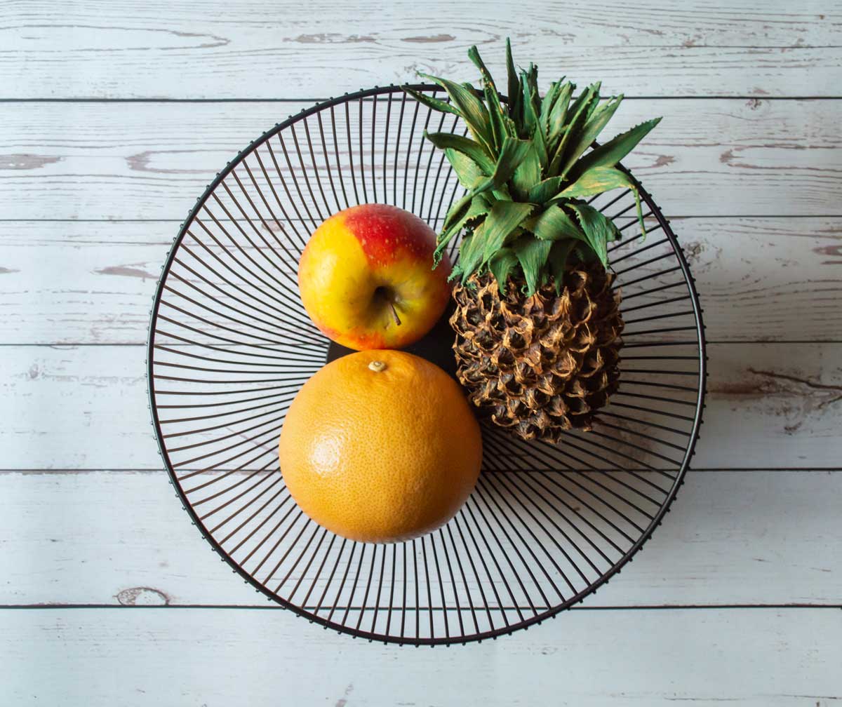 Bol à fruits Ø25,5 cm bol en métal panier en métal bol en métal bol à fruits bol décoratif