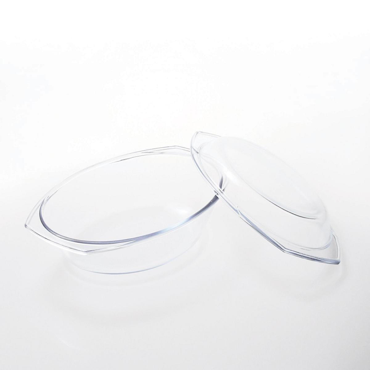 Glas Bräter 2,9L mit Deckel Auflaufform Glaskochgeschirr Glasbräter Made in EU