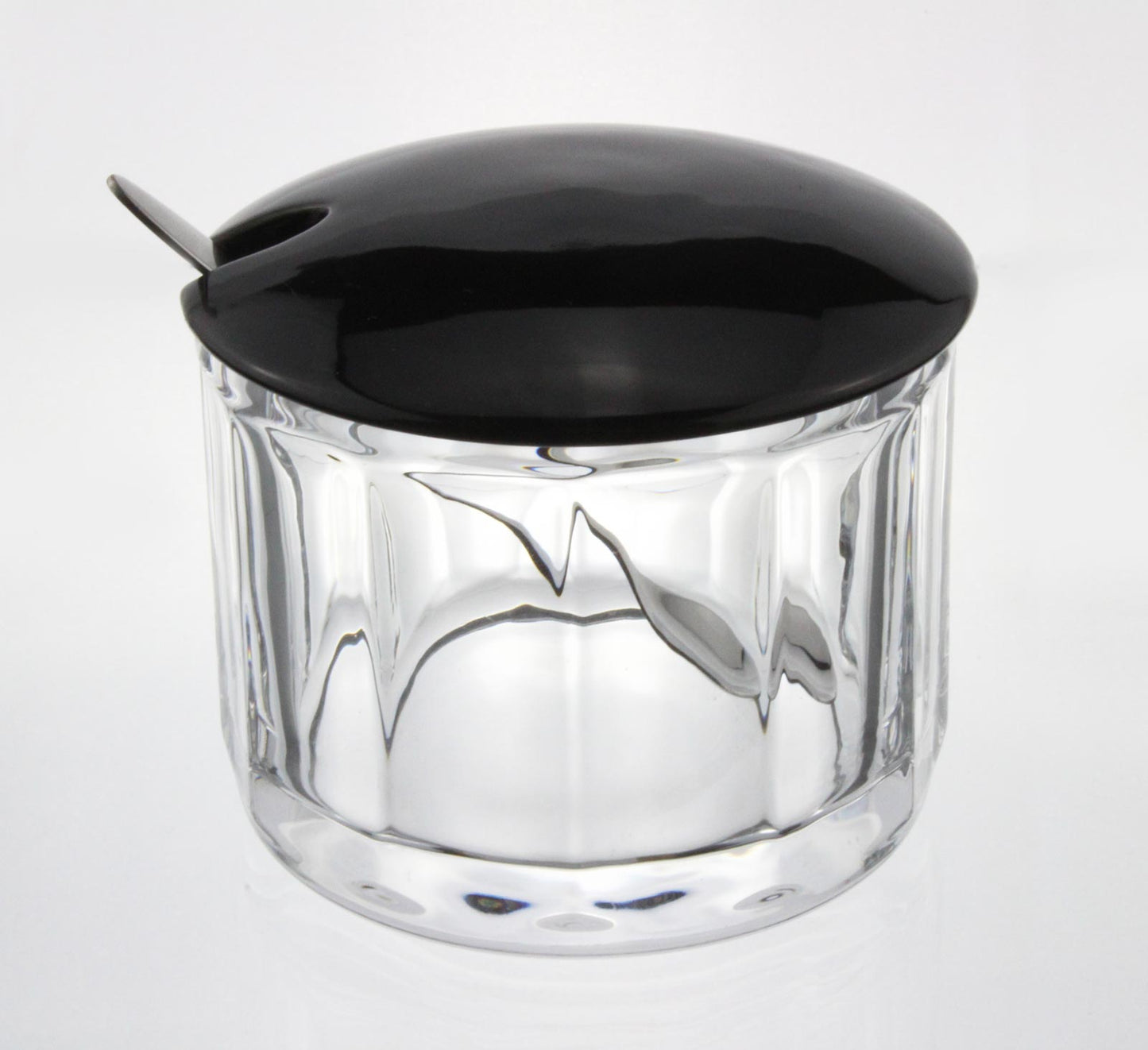 Sugar bowl with lid + spoon storage jar, jam jar, spice jar, parmesan jar