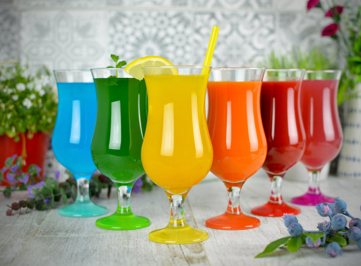 6 Stück Cocktailgläser 480ml 9 Varianten Hurricane Longdrinkgläser Bar