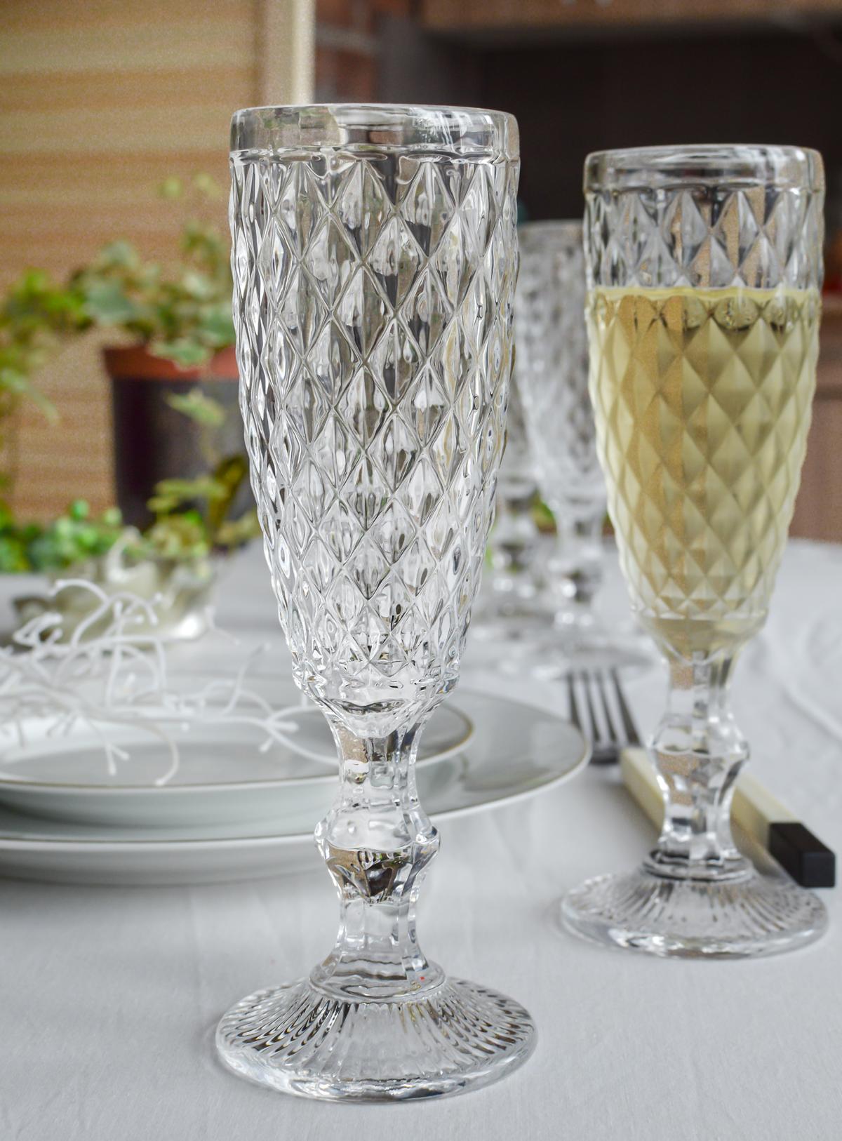 6 Sektgläser 150ml auf Fuß Sektkelche Champagner Prosecco Sektglas Proseccoglas