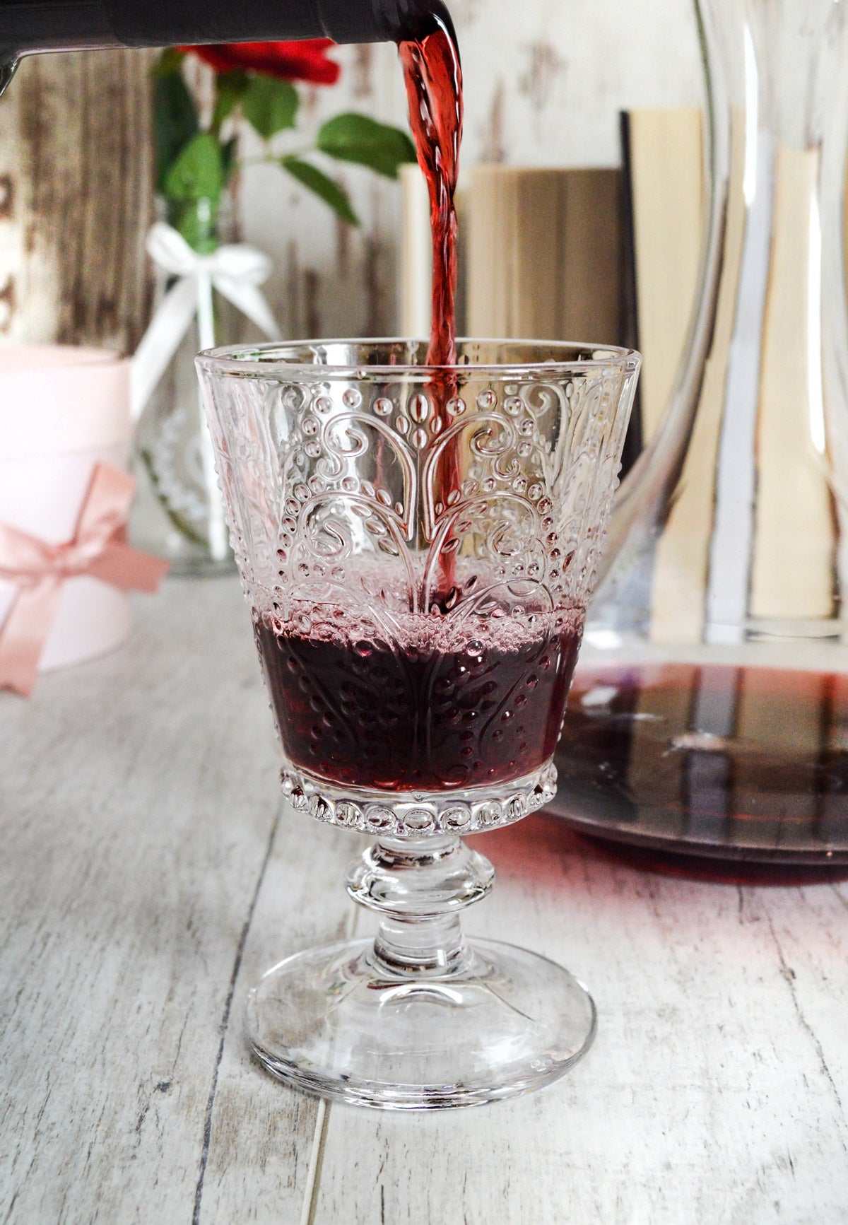 6 verres à vin avec relief 280ml sur pied verres à vin rouge verres à vin blanc verres à boire