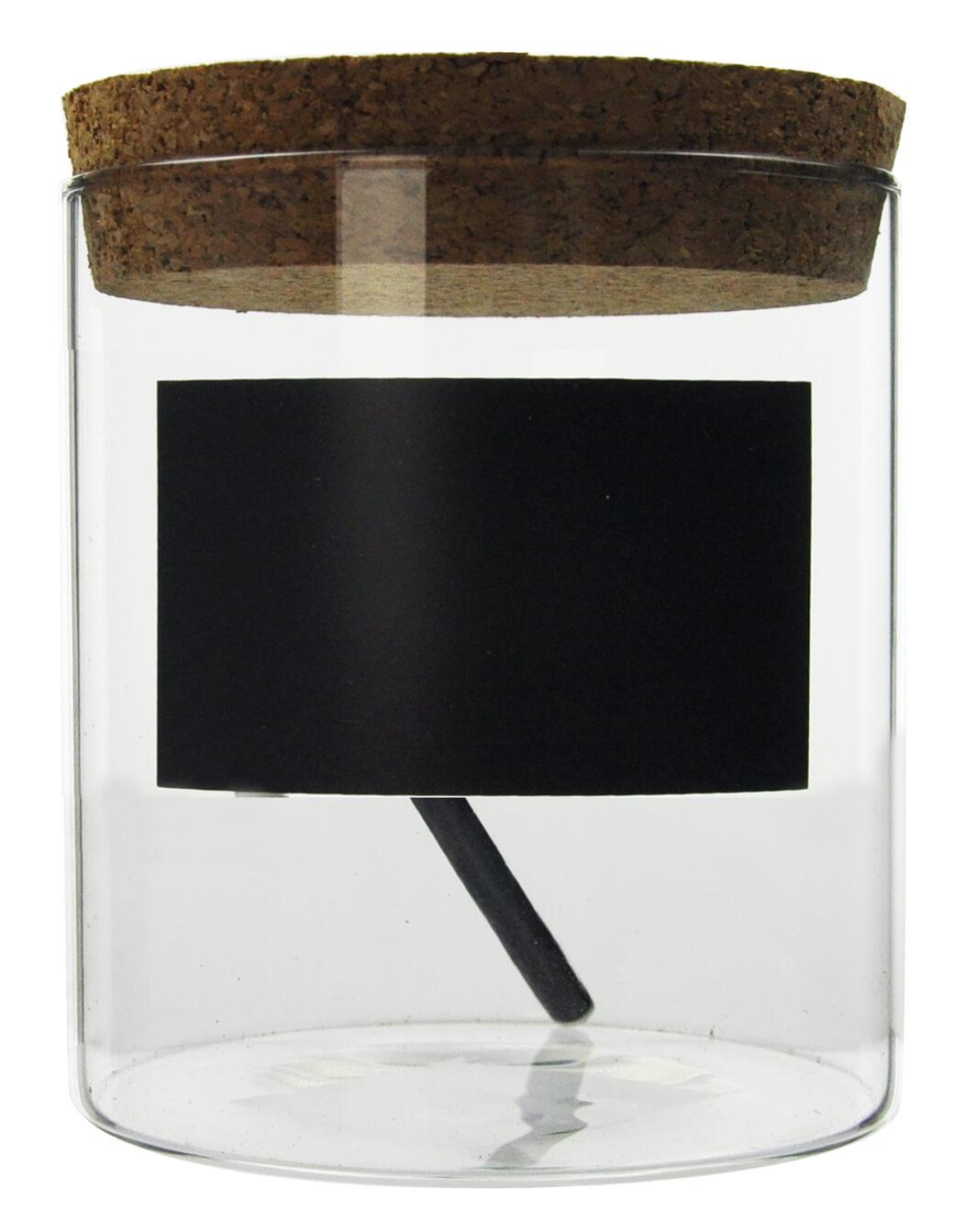3 Vorratsdosen mit Deckel und Aufkleber Glasbehälter Vorratsglas