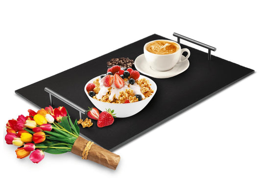 Serving tray made of Schifer bed tray breakfast tray tray slate plate