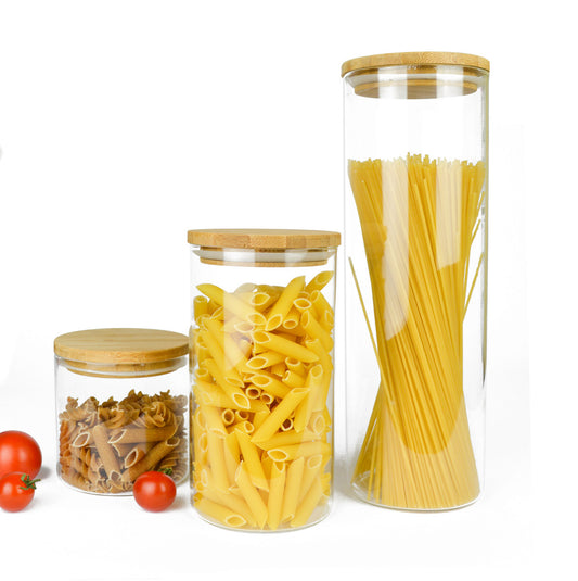3 Vorratsdosen Set mit Deckel Vorratsbehälter Vorratsdose Vorratsglas Vorratsgläser