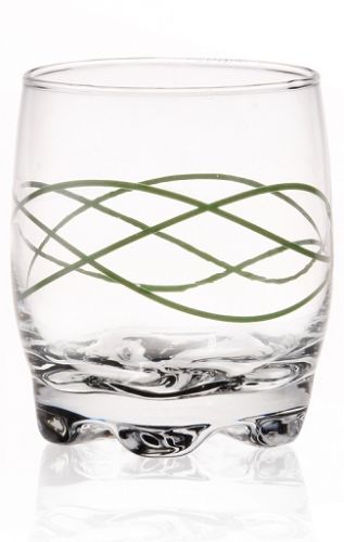 6 verres à boire 250 ml verres à eau à motif de ligne colorée verres à jus verres à whisky