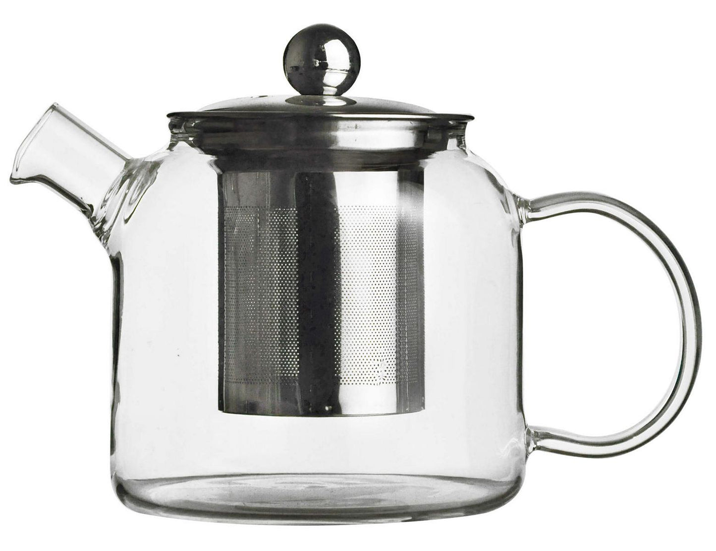 Teekanne mit Edelstahlfilter Teebereiter Glaskanne Kanne Teesieb Tee Teefilter