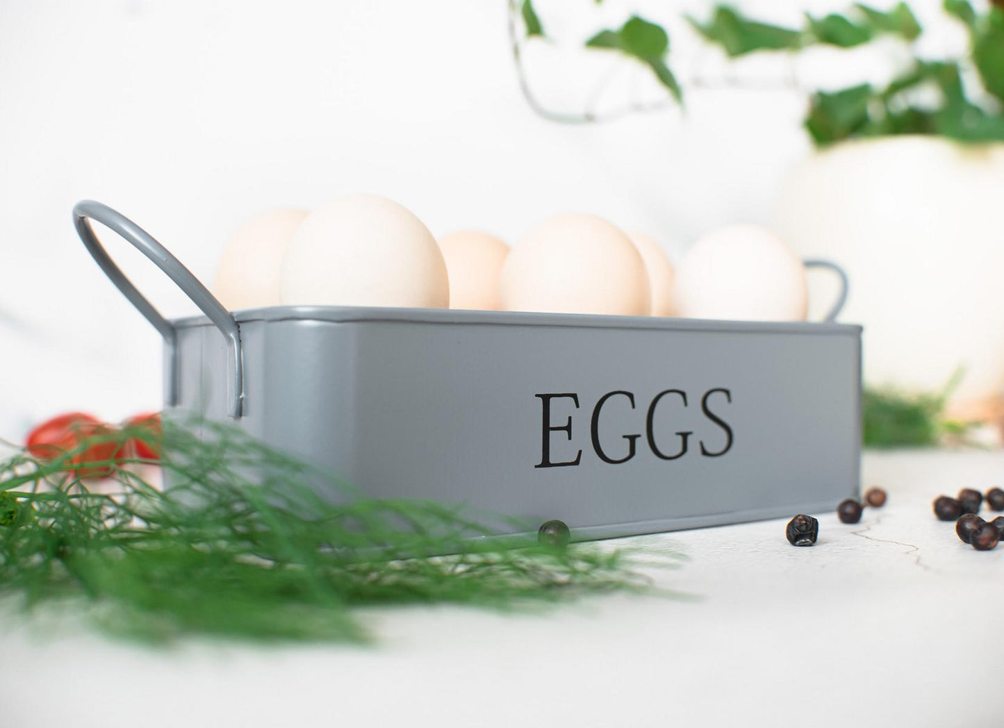 Set of 6 metal egg holders, egg stand, egg cups, egg plates, egg containers