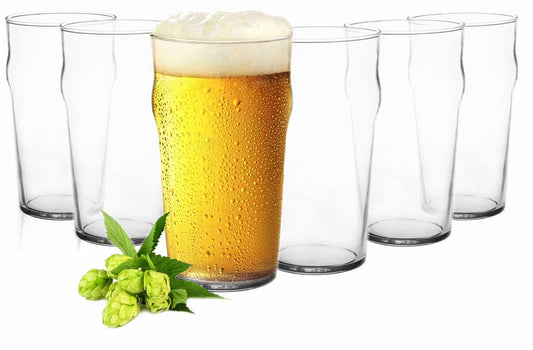 6 pint glasses 0.5L beer glasses beer glass pilsner glasses pint glass drinking glasses juice glasses