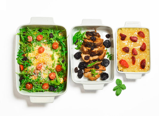 Set of 3 casserole dishes 2.2L 1.4L 0.8L oven dish roasting dish casserole dish ceramic dish