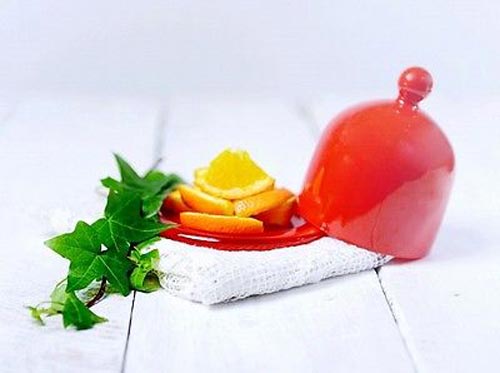 Glass hood with plate 12.5cm Rainbow glass bell cake bell muffin bell muffins 8 variants