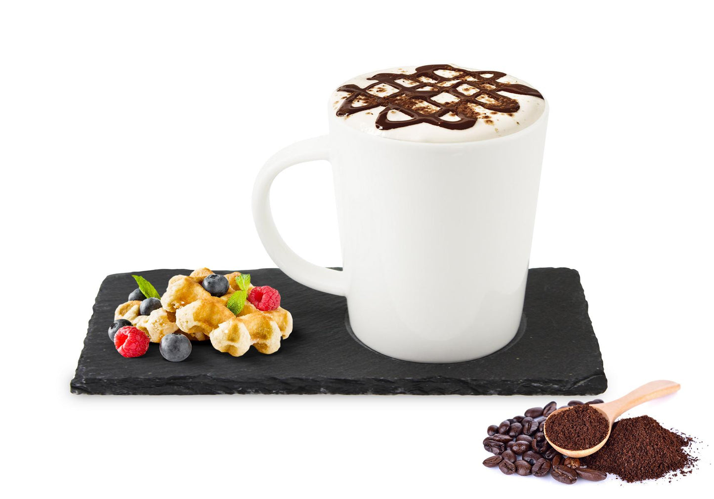 Kaffeetasse auf Schieferplatte Tasse Kaffeebecher Teetasse Becher Teebecher 1-6 Set
