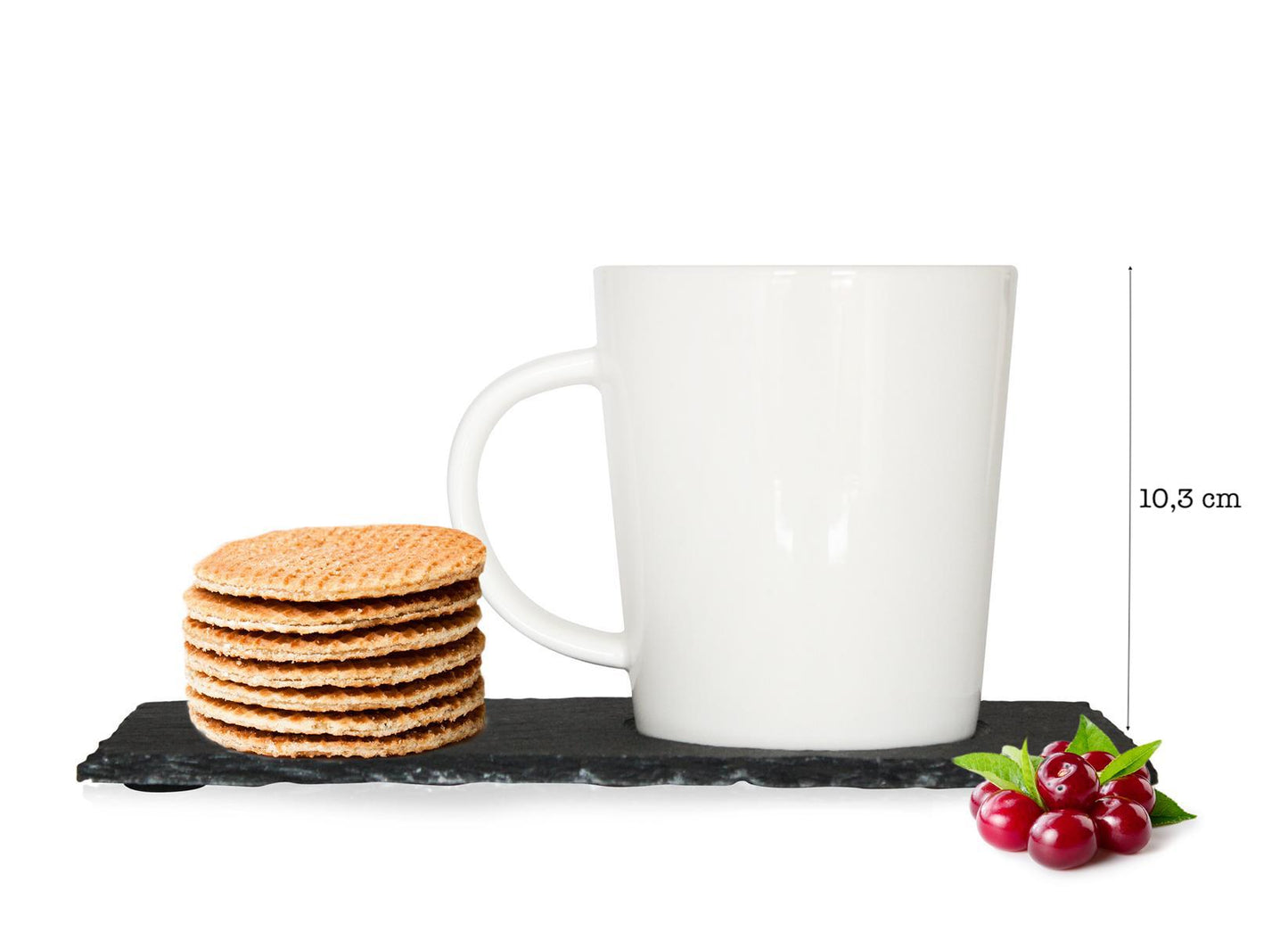 Kaffeetasse auf Schieferplatte Tasse Kaffeebecher Teetasse Becher Teebecher 1-6 Set