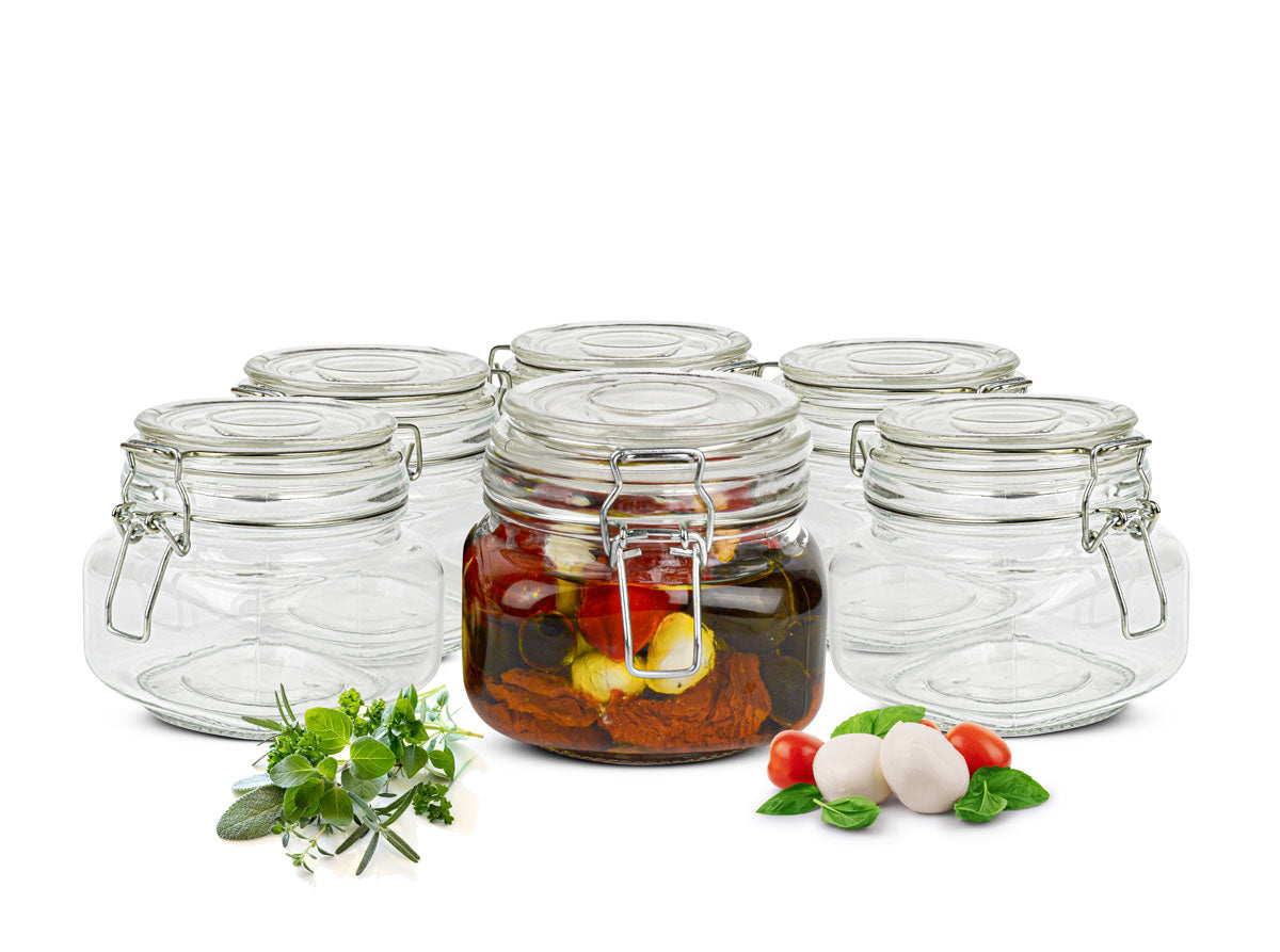 Preserving jar 500ml swing top preserving jars storage jar storage jar 2-12 pieces.