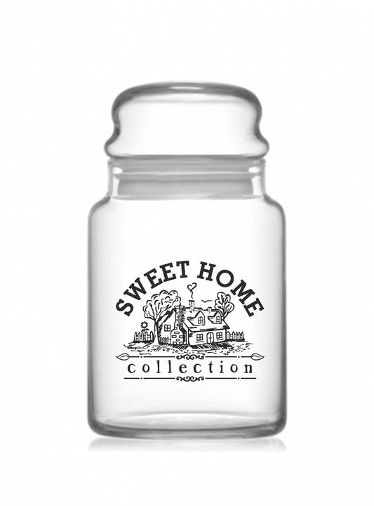 Storage jars with motif and lid, storage jars, storage jar, storage container